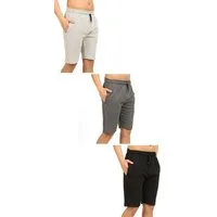 COMEOR Sweatshorts Kurze Hosen Herren-Sporthose Kurz Laufshorts Männer Bermuda Shorts (3-tlg)