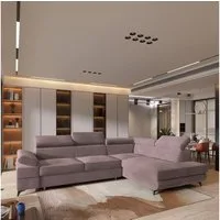 Masseno Ecksofa FAVIEN mit Schlaffunktion L-Form, Sofa mit Bettkasten