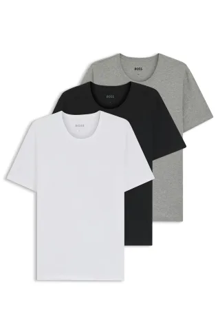 BOSS Menswear Black - TShirt RN 3P Classic Assorted-Pre-Pack - Gr. - XL