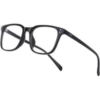 LuxusKollektion Brille Blaulichtfilter Brille Herren Damen ohne Sehstärke UV Modern Schwarz