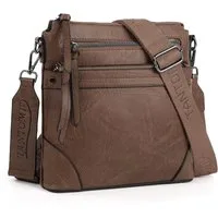TANTOMI Schultertasche Mittelgroß Umhängetasche Damen mit RFID-Kartenfächern, Crossbody Bag Damen für Pendler und Reisen mit Abnehmbarem Riemen