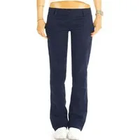 be styled Bootcuthose Low Waist Hose, ausgestellte Hüfthose, Chino - Damen - j20k-A