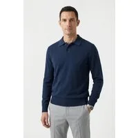BOSS ORANGE Polokragenpullover Asac mit Logo-Stickerei