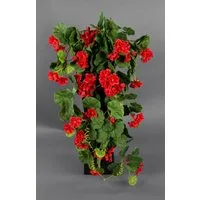 Kunstblume Geranienhänger 70cm ZF Kunstpflanzen Hängegeranie künstliche Geranie, Seidenblumen Roß, Höhe 70 cm, Rot