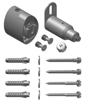Kermi Badheizkörper Befestigungs-Set Ideos weiß, ZB03420001 ZB03420001