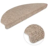 Metzker® Stufenmatte Stufenmatten Ramon MW Halbrund Einzeln und SparSet´s, halbrund, Höhe: 2 mm, 14 Stück im Set - Hellbraun