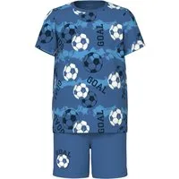 Name It Schlafanzug NKMNIGHTSET SS DELFT FOOTBALL NOOS (Set) Baumwollmischung, Stretch, Fussball Print