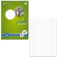 Staufen Schulheft STAUFEN Green Schulheft Lin27 A5 16 Blatt 90g/qm 9mm liniert mit Randl