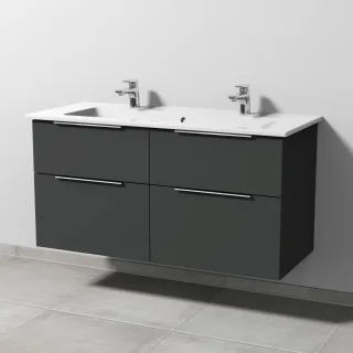 Sanipa 3way Keramik-Set Keramik-Waschtisch und Unterbau (UP329) UP3291B