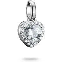 THOMAS SABO Charm Herz Charm Funkelndes Herz - Connect, mit Zirkonia (synth)