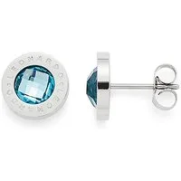 LEONARDO Paar Ohrstecker Matrix, mit Glassteinen