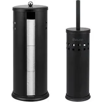eluno Badaccessoire-Set Bad-Set AGLIANO 2tlg. mit Lock Dekor, 2 tlg.