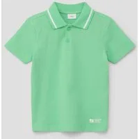 s.Oliver Kurzarmshirt Polo-Shirt Poloshirt mit Kontrast-Streifen