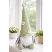 LB H&F Lilienburg Dekofigur Wichtel Zwerg Gnom Schlafwichtel Deko Frühling Frühlingsdeko (Landhaus Shabby Hygge Herbst Willkommen Osterdeko grün Frühlingsdekoration Tischdeko Tisch Dekoration Sommer Herbst Winter Geburtstag Frühjahr Muttertag Geschen