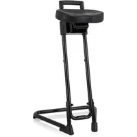 hjh OFFICE Stehhilfe TOP WORK 32 Arbeitshocker Kunststoff Höhe 86.0 cm, Ergonomischer Stehsitz, Höhe & Neigung verstellbar