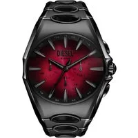 Diesel Chronograph D-CURVE DZ4696, Quarzuhr, Armbanduhr, Herrenuhr, Edelstahlarmband, analog
