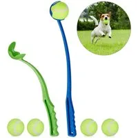 relaxdays Hunde-Ballschleuder Ballschleuder für Hunde 2er Set