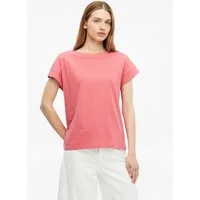 s.Oliver Kurzarmshirt T-Shirt T-Shirt in Flammgarnstruktur mit U-Boot-Ausschnitt