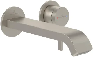 Villeroy & Boch Waschtischauslauf-Set Dawn 3 60x60x 201mm o Ablaufgarnitur BrushedNickelMatt TVZ10600300064
