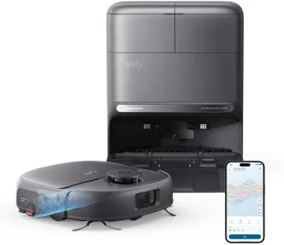 eufy C28 Omni Saug-/Wischroboter [231 Minuten 120 + 100ml 15.000Pa inkl. Absaug-/Reinigungsstation schwarz]