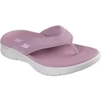Skechers GO WALK FLEX SANDAL Zehentrenner Badeschuh, Strandschuh, Sommerschuh mit Goga Mat Fußbett