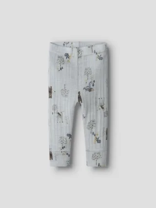 NAME IT - NBMWANG WOOL NEEDLE LONGJOHN NOOS Arctic Ice - Gr. - 80