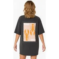 Worldclassca T-Shirt Worldclassca Oversized CIAO Print T-Shirt lang Tee Sommer Oberteil PRINT - CIAO - HUMMER