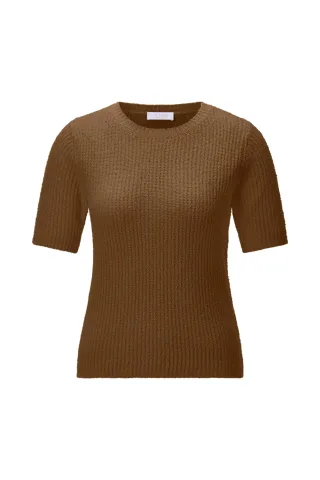 Rich & Royal - Structured towelling short sleeve coconut bark - Gr. - XL