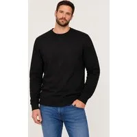 Smith & Solo Sweatshirt Herren, Pullover Baumwolle Loose Fit, Langarm, unifarben