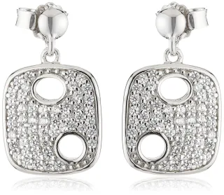 Orphelia Damen 925 Sterling Silber Tropfenohrringe - Silber ZO-5098