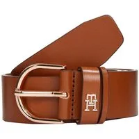 Tommy Hilfiger Ledergürtel ESSENTIAL EFFORTLESS 3.5 cm breit Ovale Einfachdornschließe, Logoemblem