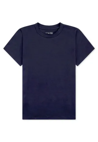 SCHIESSER - T-Shirt Rundhals deep blue - Gr. - 36