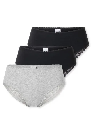 SCHIESSER - 3PACK Brazilian sortiert 2 - Gr. - 36