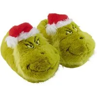 United Labels® The Grinch 3D Hausschuhe Plüsch Slipper Pantoffeln Puschen Schlappen Hausschuh