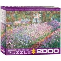 Puzzle 2000 Teile Puzzle - Puzzle - Claude Monet - Garten bei Giverny, Puzzleteile