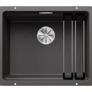 Blanco Etagon 500-U Etagen-Spüle 522228 53x46cm, Silgranit, felsgrau, für Unterbau