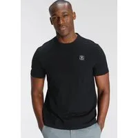DELMAO Rundhalsshirt Kurzarm, Regular Fit, basic, aus 100% Baumwolle
