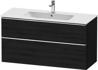 Duravit D-Neo Waschtischunterbau wandhängend Eiche Schwarz Matt 1210x462x625 mm - DE4364010160000 DE4364010160000
