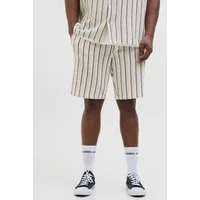 Jack & Jones PlusSize Sweatshorts JPSTJAIDEN COBA STRIPE JOG SHORT SN PLS