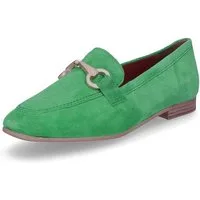 Tamaris Tamaris Damen Leder Slipper grün Slipper