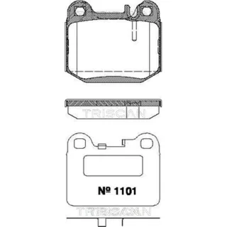 Triscan Bremsbel?ge hinten Mercedes M-Klasse W163 811023032