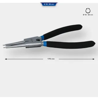 Brilliant Tools Seegeringzange für Außensicherungsringe, gerade, 175 mm - BT067001