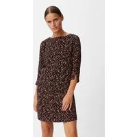 comma Minikleid Kleid Crêpe-Kleid mit Allover-Print