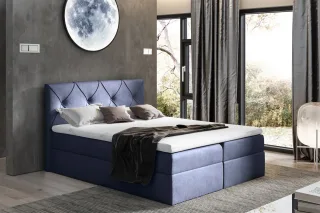Boxspringbett Schlafzimmerbett LEWIS 200x200cm in div. Farbvarianten