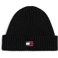 Tommy Jeans Beanie TJM HERITAGE CORE Rippstrick, Umschlag, normale Passform