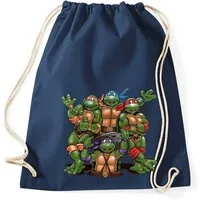 Blondie & Brownie Turnbeutel Turtles Beutel Turnbeutel Ninja Schildkröten Freizeit Tasche Kults, Turtles_Beutel Kanalheld Edition