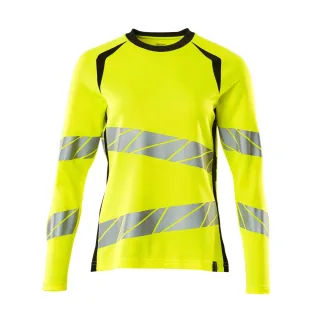 MASCOT Damen Langarmshirt Hi-vis Gelb / Schwarz M - 19091-771-1709-MONE