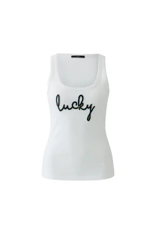 Oui - Tank Top optic white - Gr. - 44