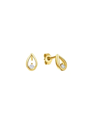 Fascination by Ellen K. Ohrstecker 585/- Gelbgold glanz Zirkonia