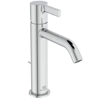 Ideal Standard Waschtischarmatur Joy Grande Ausladung 135mm mit Ablaufgarnitur Chrom, BE278AA BE278AA